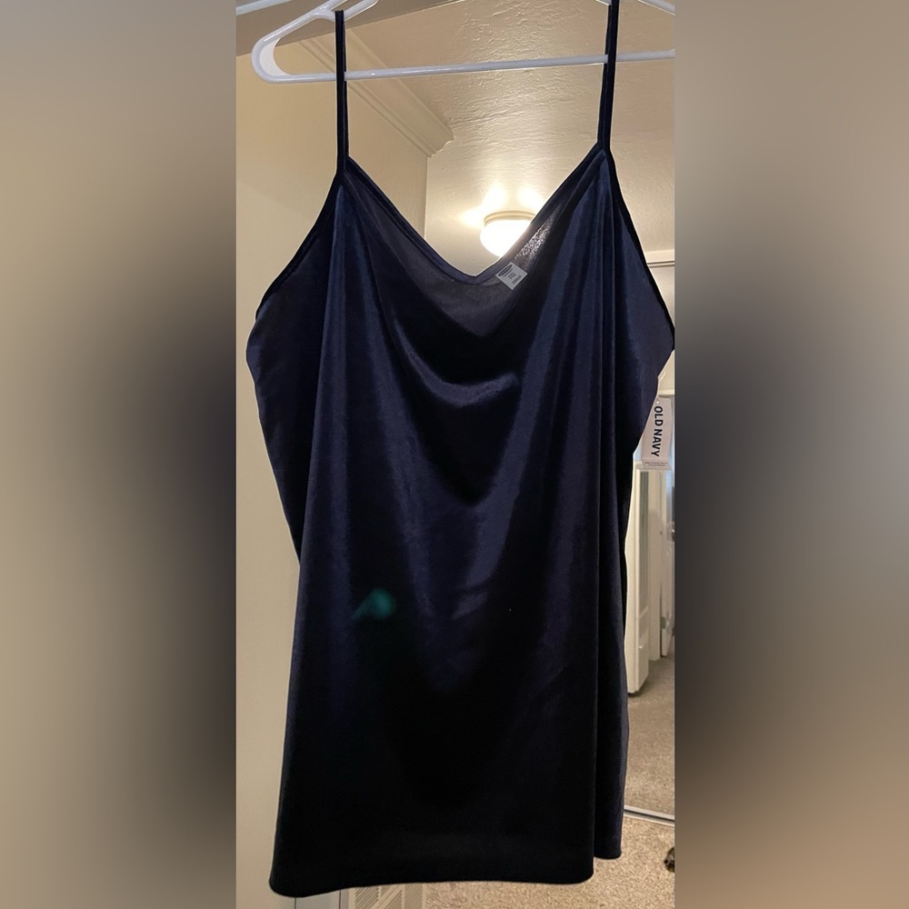 Old Navy velvet tank - navy blue. Size XXL.